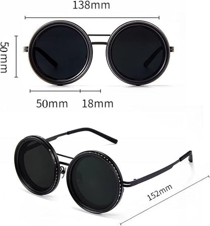 Adjustable Tint Sunglasses Twist Round