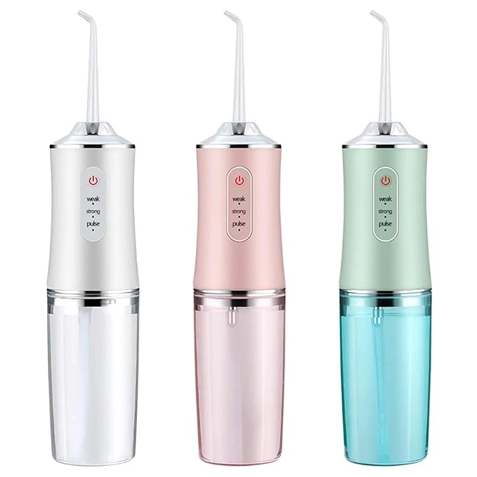 Water Flosser Portable Oral Irrigator with 3 Modes, 4 Jet Tips, Cordless Rechargeable