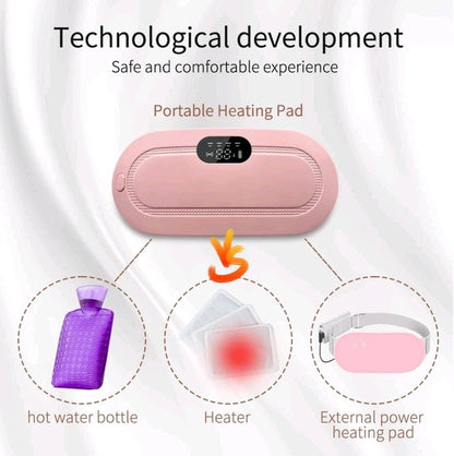 Periods Massager, Fast Heating Pad with 3 Heat Levels and 4 Massage Modes